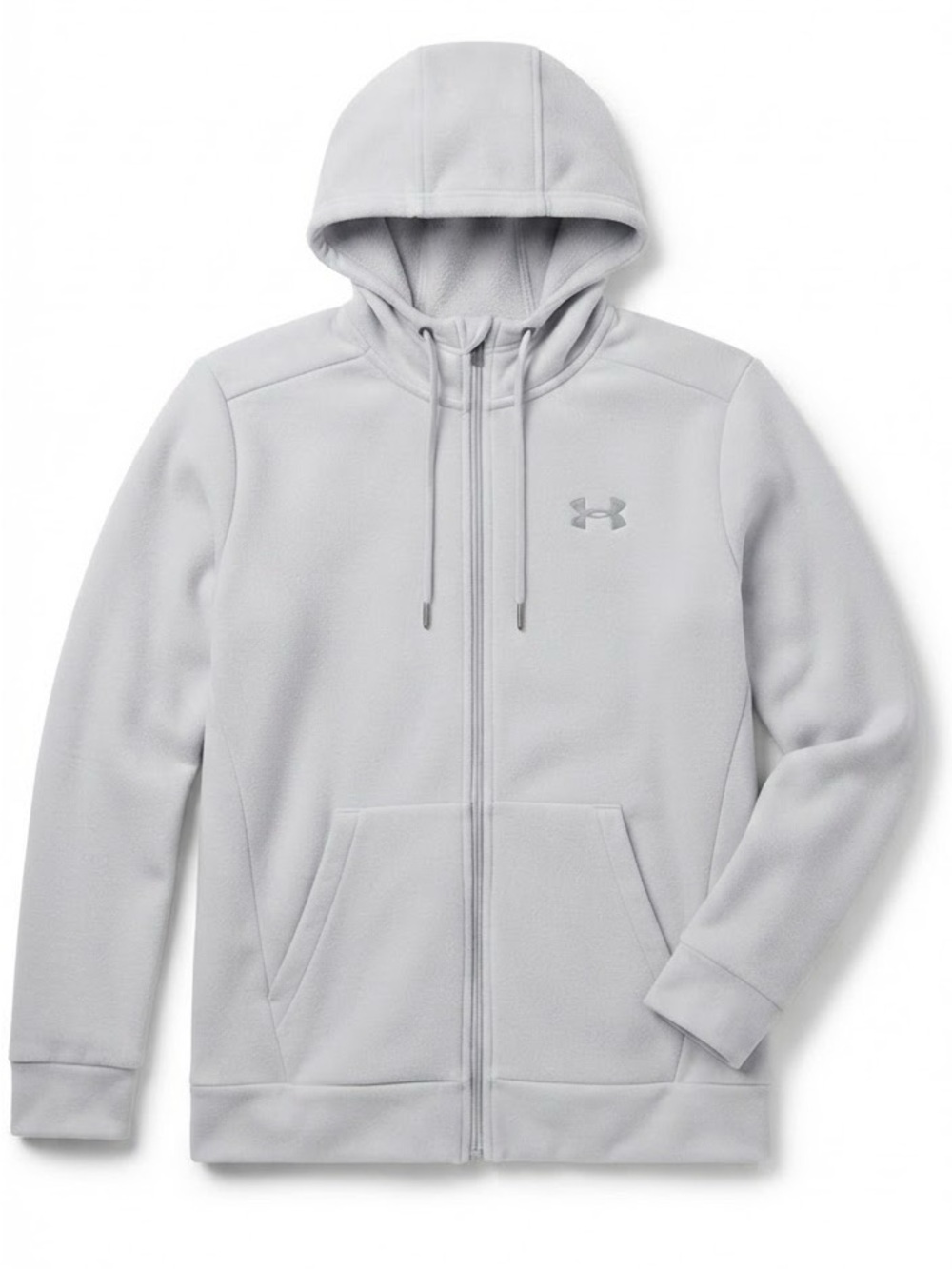 Under Armour Light Gray Sherpa Fleece Hoodie
